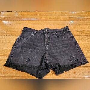 Aerie Women's Black Denim‎ Shorts